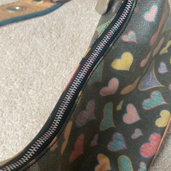 Dooney & Bourke Scribble Hearts Y2K Mini Shoulder Bag - Picture 5 of 9